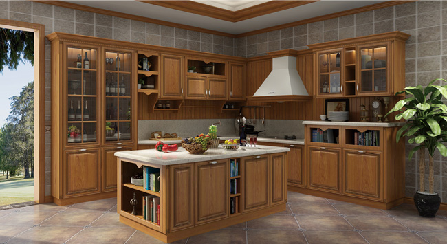 美式風(fēng)格廚房裝修效果